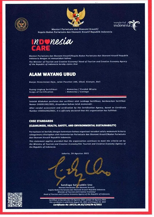 Alam Wayang Ubud - Chse Certified