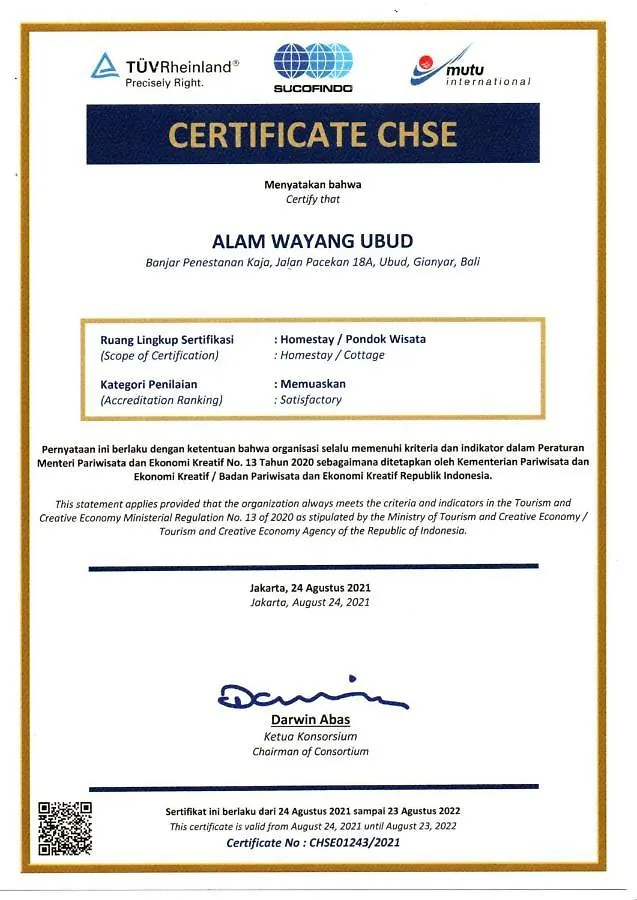 Θέρετρο Alam Wayang Ubud - Chse Certified